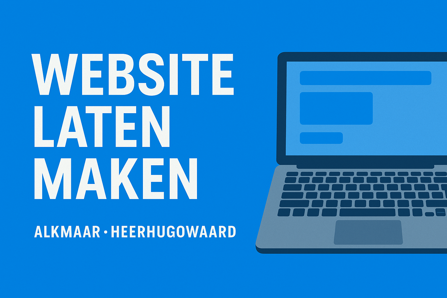 Website laten maken in Alkmaar of Heerhugowaard